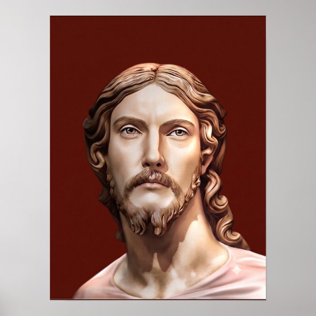 Affiche BUSTE DU CHRIST SAUVEUR par MICHELANGELO 2026 (Devant)