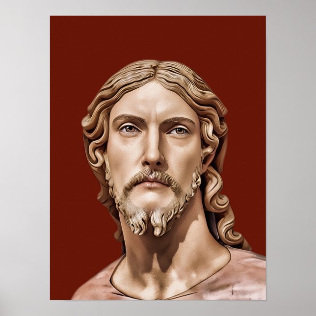 Affiche BUSTE DU CHRIST SAUVEUR par MICHELANGELO 2026 (Devant)