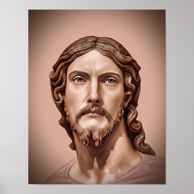 Affiche BUSTE DU CHRIST SAUVEUR par MICHELANGELO 2026__ (Devant)
