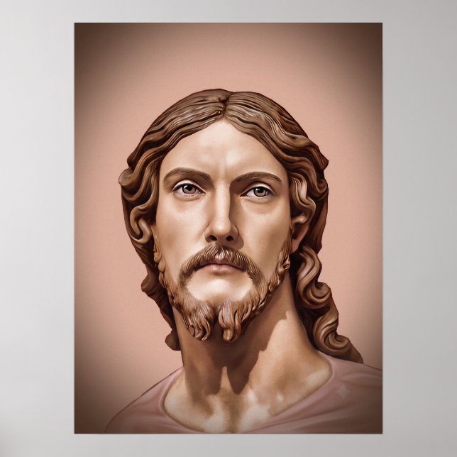 Affiche BUSTE DU CHRIST SAUVEUR par MICHELANGELO 2026__ (Devant)
