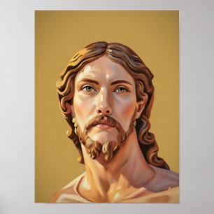 Affiche BUSTE DU CHRIST SAUVEUR par MICHELANGELO 2026__