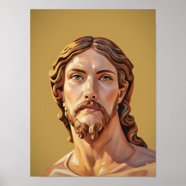 Affiche BUSTE DU CHRIST SAUVEUR par MICHELANGELO 2026__ (Devant)