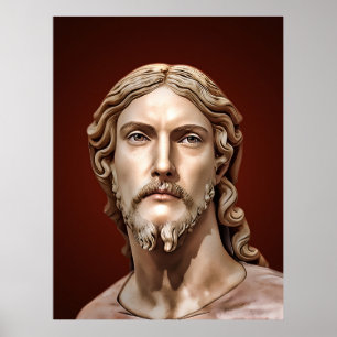 Affiche BUSTE DU CHRIST SAUVEUR par MICHELANGELO 2026