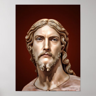 Affiche BUSTE DU CHRIST SAUVEUR par MICHELANGELO 2026__
