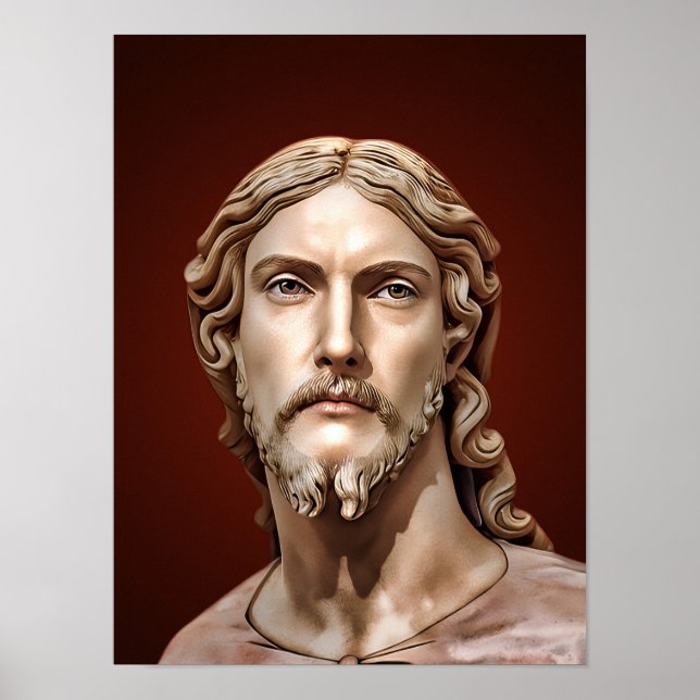 Affiche BUSTE DU CHRIST SAUVEUR par MICHELANGELO 2026__ (Devant)