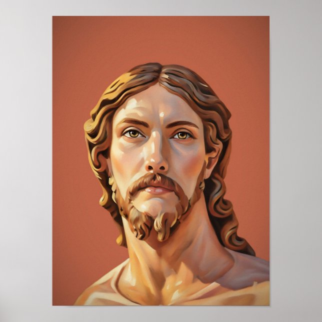 Affiche BUSTE DU CHRIST SAUVEUR par MICHELANGELO 2026__ (Devant)