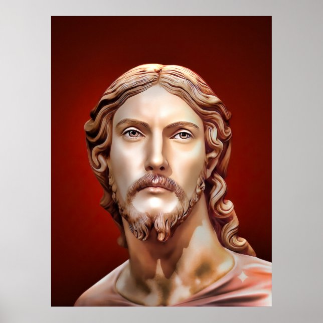 Affiche BUSTE DU CHRIST SAUVEUR par MICHELANGELO 2026 (Devant)