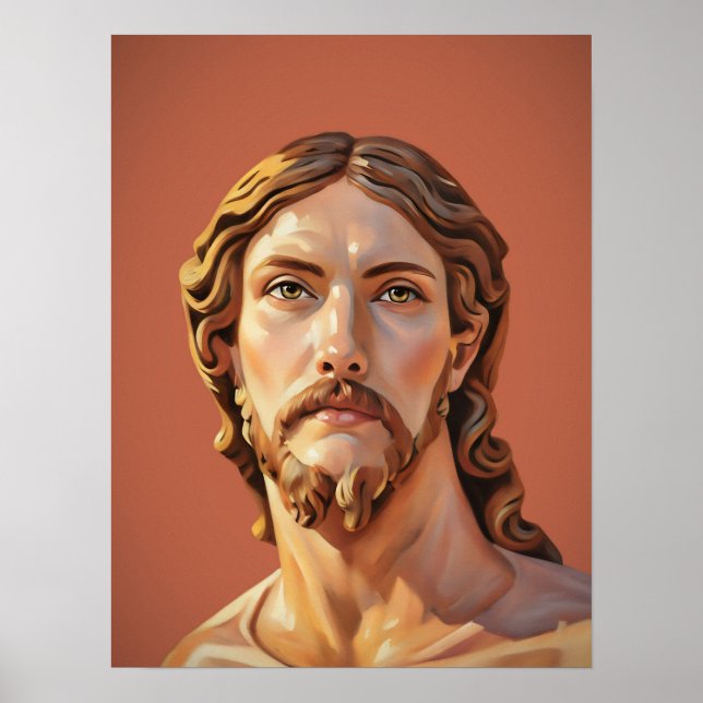 Affiche BUSTE DU CHRIST SAUVEUR par MICHELANGELO 2026 (Devant)