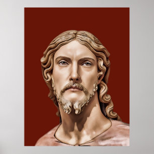 Affiche BUSTE DU CHRIST SAUVEUR par MICHELANGELO 2026