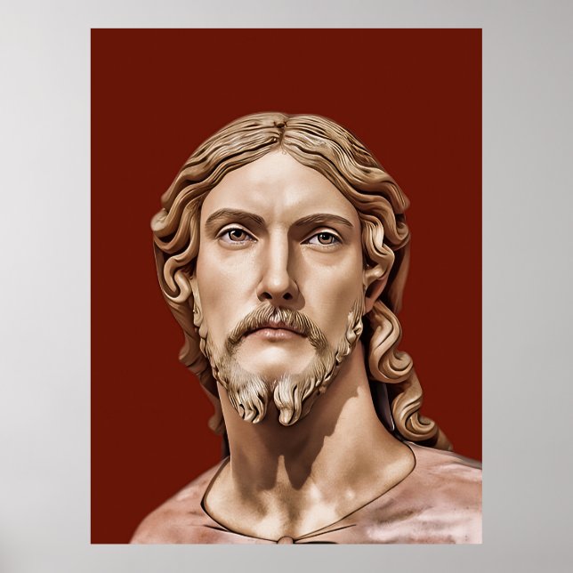 Affiche BUSTE DU CHRIST SAUVEUR par MICHELANGELO 2026 (Devant)