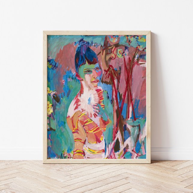 Affiche Buste d'une fille colorée | Albert Müller (Créateur téléchargé)