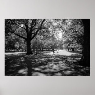 Affiche Bute Park en été après-midi. Cardiff, Pays de Gall