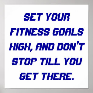 Affiche Buts de forme physique
