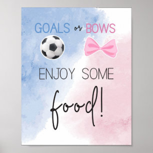 Affiche Buts ou arcs Profitez d'un signe alimentaire le se