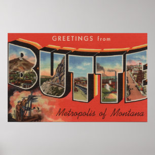 Affiche Butte, lettre ScenesButte, la TA de MontanaLarge