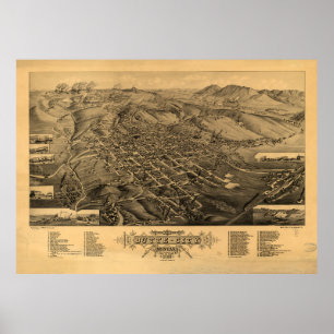 Affiche Butte, Montana (1884)