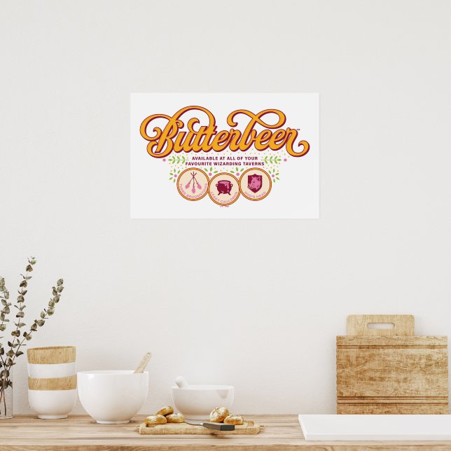 Affiche BUTTERBEER™ Available At Wizarding Taverns (Cuisine)