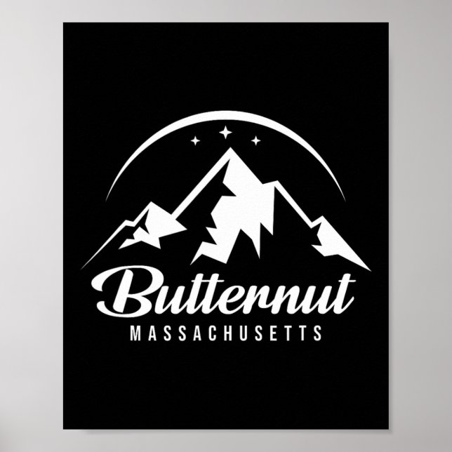 Affiche Butternut Machusetts Station de ski Ski Snowboardi (Devant)