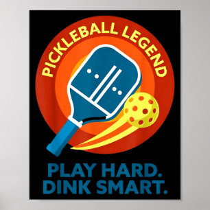 Affiche Buvez en connaissance de cause retro pickleball dr