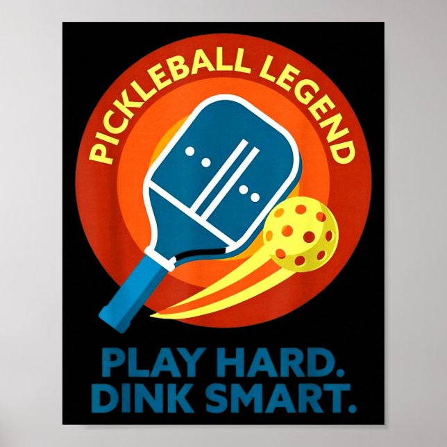 Affiche Buvez en connaissance de cause retro pickleball dr (Devant)