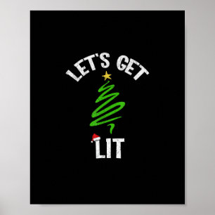 Affiche Buvons Lit Boire Drôle Noël
