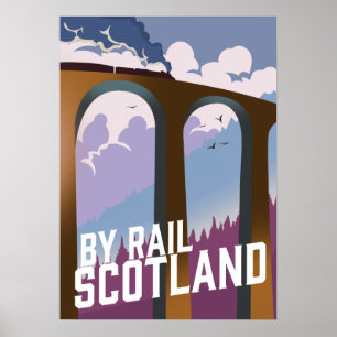 Affiche By Rail Scotland