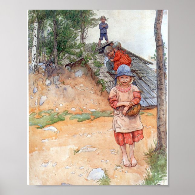 Affiche By the Cellar - Carl Larsson 1917 (Devant)