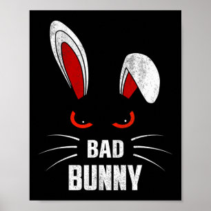 Affiche Byd Bunny Scary Cool de lapin Amoureux des animaux