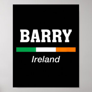 Affiche Byrry Irish Nom de famille Jour de la Saint Patric