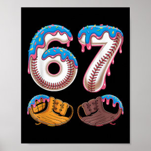 Affiche Bysebyll 67 - Glace qui coule 67 Mème Drôle Joueur