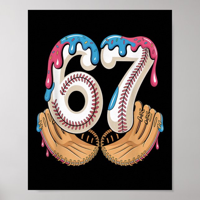 Affiche Bysebyll 67 - Ice Cream Drip 67 Meme Funny Player  (Devant)