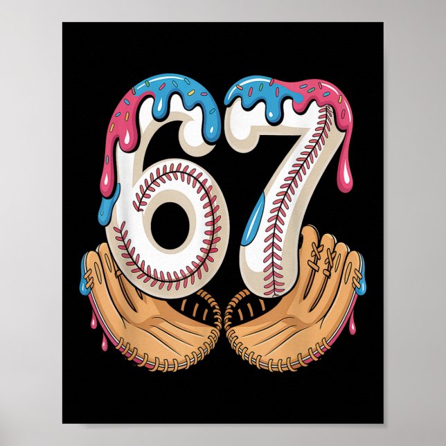 Affiche Bysebyll 67 - Ice Cream Drip 67 Meme Funny Player  (Devant)