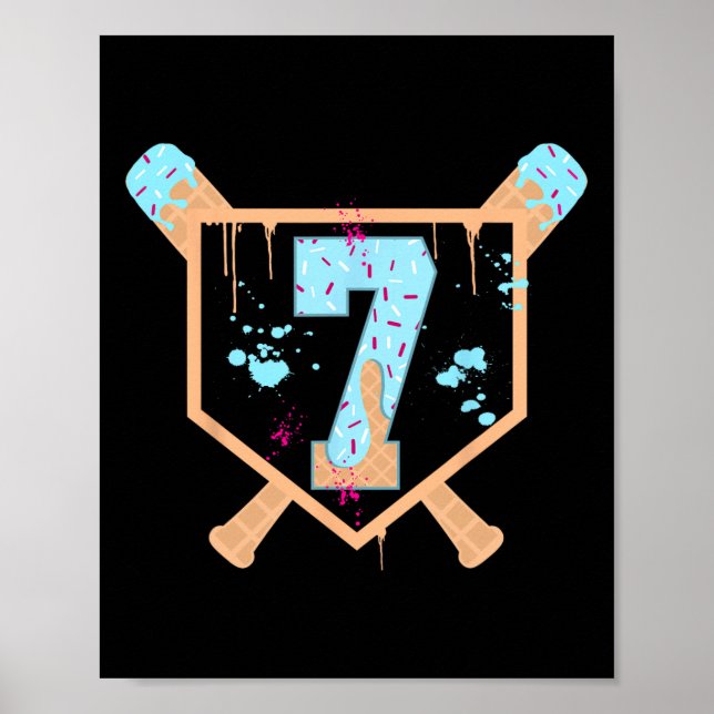 Affiche Bysebyll 7 ans Crème Glacée Drip 7e Anniversaire G (Devant)