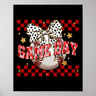 Affiche Bysebyll Coquette White Bow Mothers Day Sports Wom