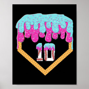Affiche Bysebyll Drip 10 Year Old Ice Cream 10e Anniversai