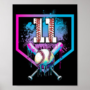 Affiche Bysebyll Drip 11e anniversaire Home Plate Garçon J