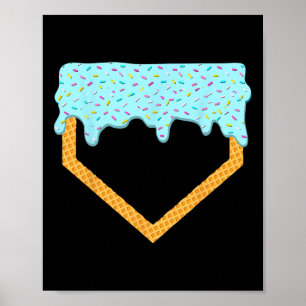 Affiche Bysebyll Drip Boys Home Plate Crème Glacée Sport J