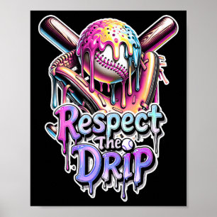 Affiche Bysebyll Drip Glace Goutte à Goutte Respectez Le G