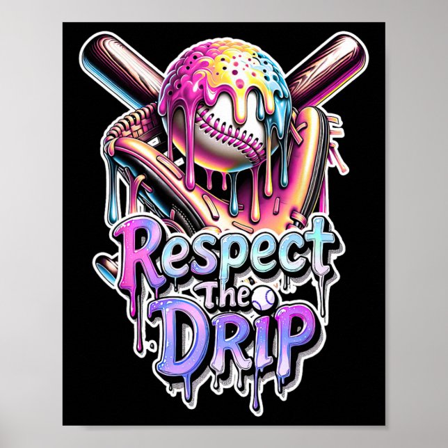 Affiche Bysebyll Drip Glace Goutte à Goutte Respectez Le G (Devant)