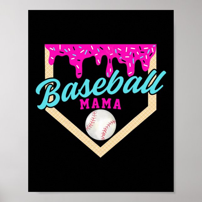 Affiche Bysebyll Mama Home Plate Crème Glacée Drip Avec Sp (Devant)