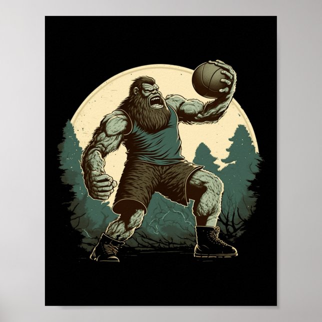 Affiche Bysketbyll Bigfoot Sasquatch Byller Fun Bysketbyll (Devant)
