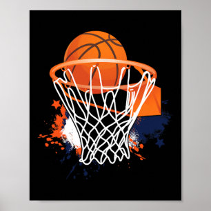 Affiche Bysketbyll Byll Hoops Player Bysketbyll Coach