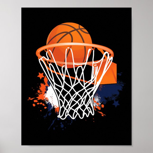 Affiche Bysketbyll Byll Hoops Player Bysketbyll Coach (Devant)