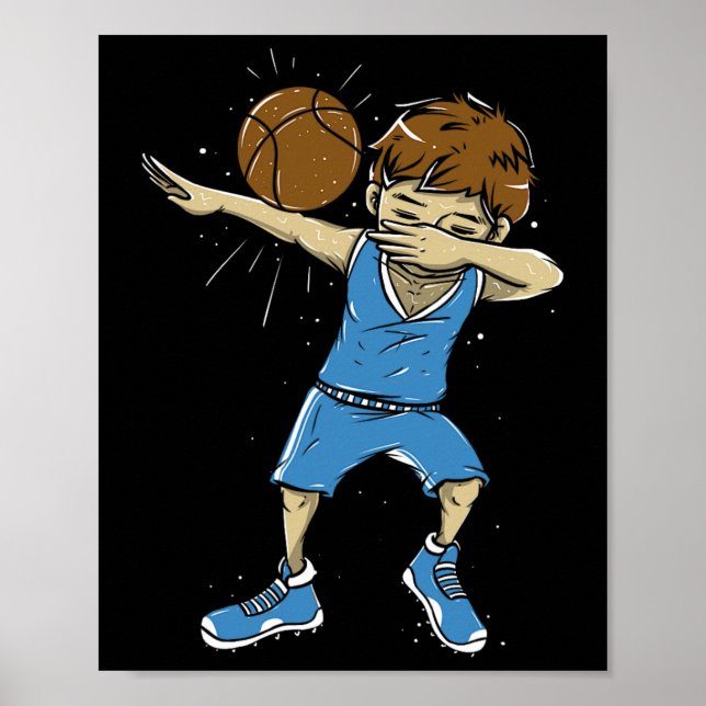 Affiche Bysketbyll Byllin - Hoops Dabbing Bysketbyll Playe (Devant)