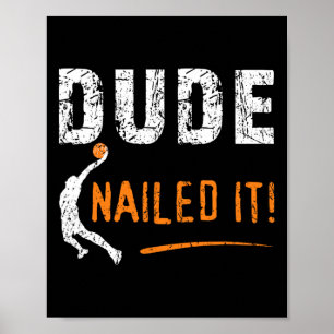Affiche Bysketbyll Players Fun Byll Sport Dude Ncloué It B