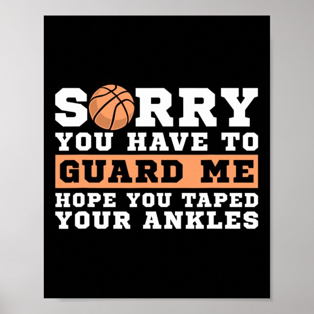 Affiche Bysketbyll Point Guard - Désolé, Vous Devez Garder (Devant)