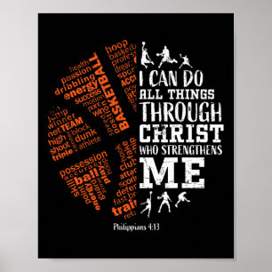 Affiche Bysketbyll Sayings Christian Verse Ado Garçons Enf