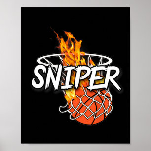 Affiche Bysketbyll Sniper - Toucher de n'importe où - Feu