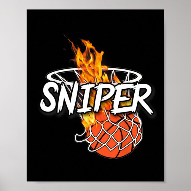 Affiche Bysketbyll Sniper - Toucher de n'importe où - Feu  (Devant)