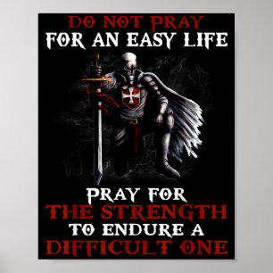 Affiche C. 1119 Ne Priez Pas Pour Une Vie Facile Chevalier